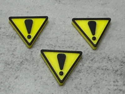 Damage/Attn Sign for RoboRally&Other Boardgames
