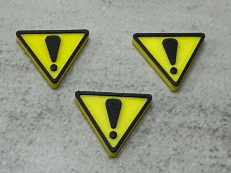 Damage/Attn Sign for RoboRally&Other Boardgames