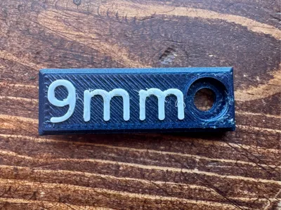 9mm Caliber marker mlok
