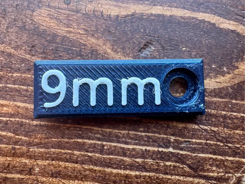 9mm Caliber marker mlok