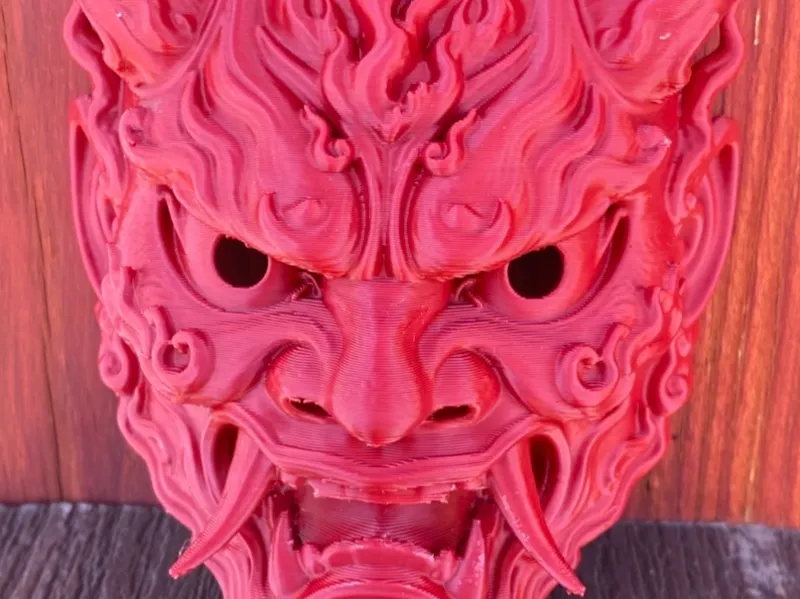 Elemental Fire Oni Japanese Demon Mask - InfernOni