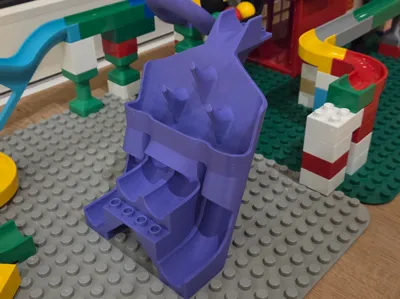 Galton Plinko Splitter Duplo Hubelino marble run