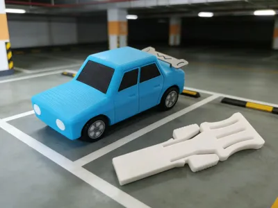 Spring Car (Hardware-Free)