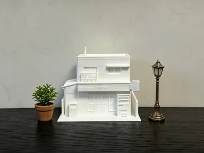 BJD dollhouse diorama: Japanese detached house