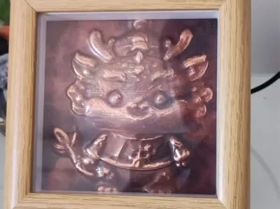 Copperplate Engraving - Little Dragon - 3D Model