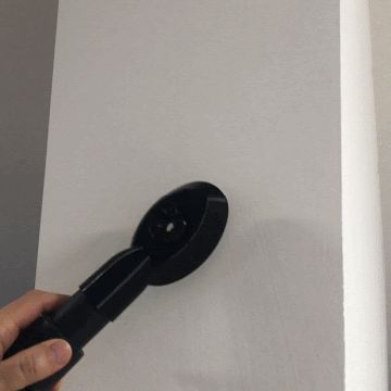 Wall hole dust container