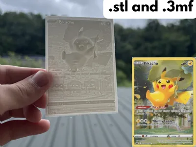 Pikachu Relief Card – Fan Art Wall Plaque