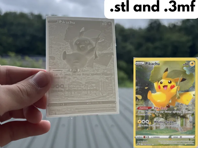 Pikachu Relief Card – Fan Art Wall Plaque