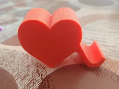 Heart cell phone holder