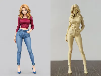 Anime girl figure