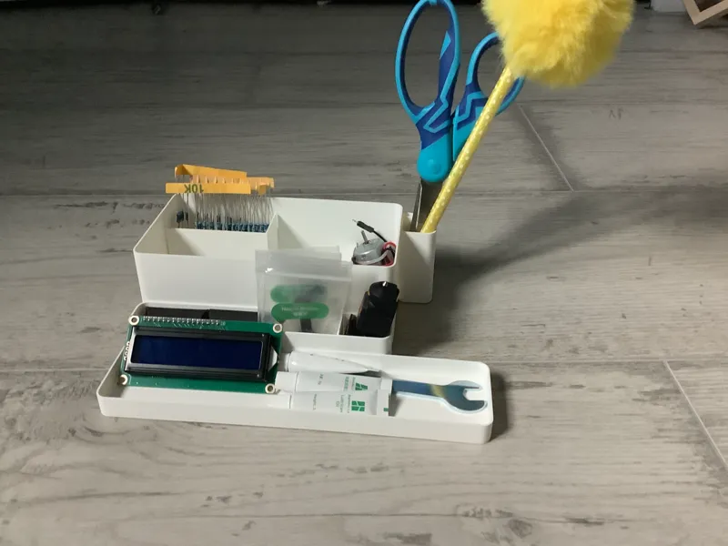Maker's Electronics & Tool Desk Organizer