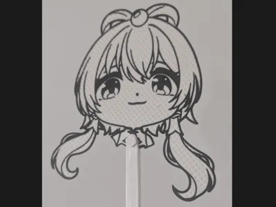 Luo Tianyi Coin Big Head Fly Swatter