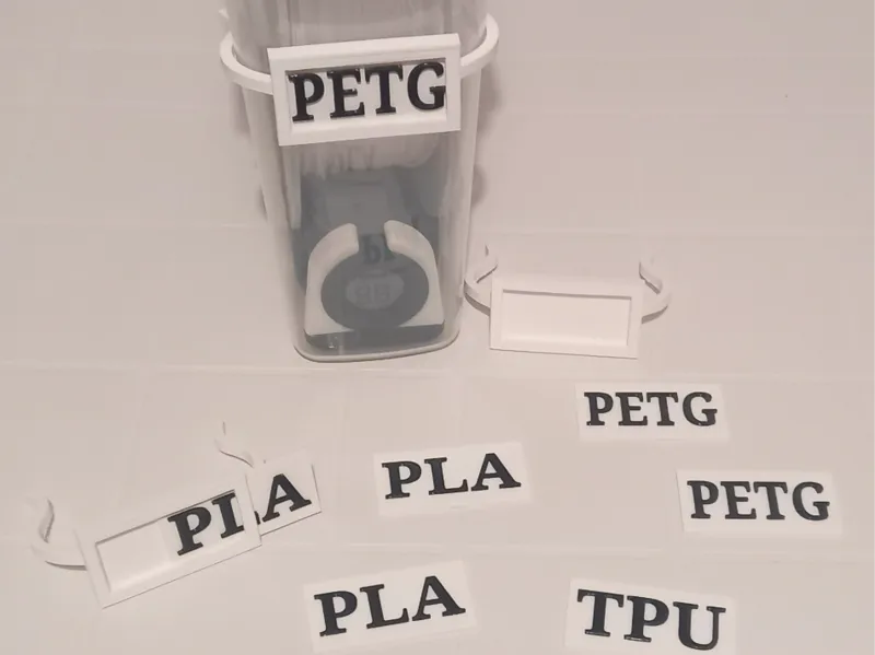 Clip con Etichette intercambiabili