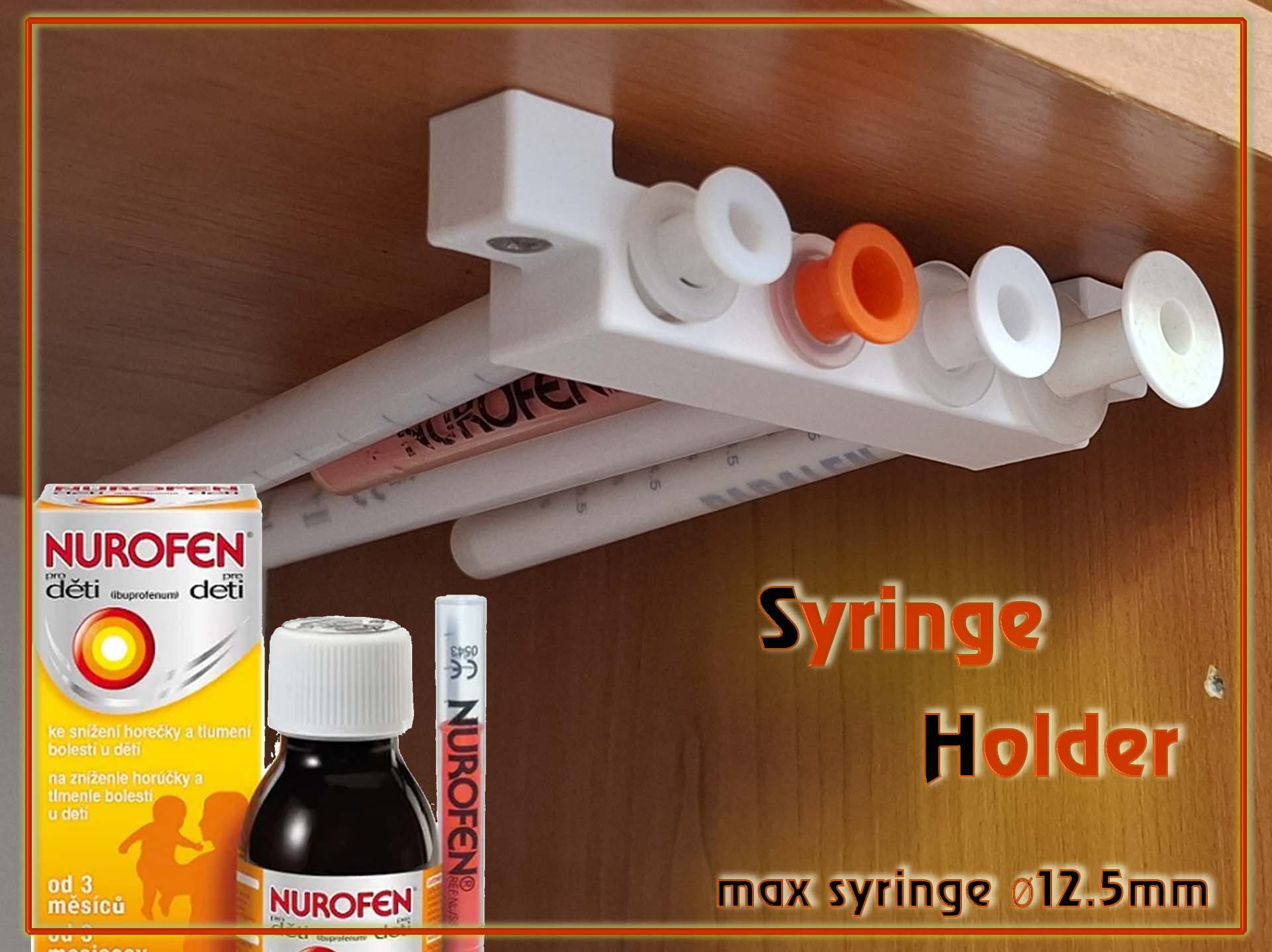 Syringe Holder - Baby Nurofen, Panadol, Paralen, Ibalgin ..Etc..