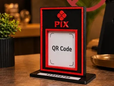 PIX Payment QR Code Stand