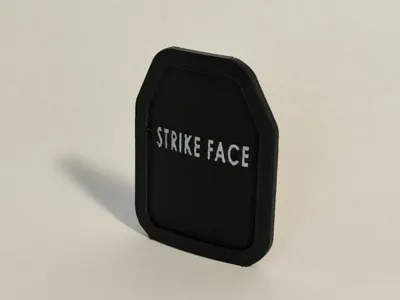 Miniature body armor plate
