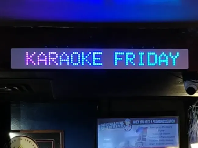 Scrolling LED Text Sign