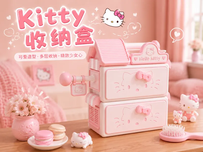 hellokitty收纳盒