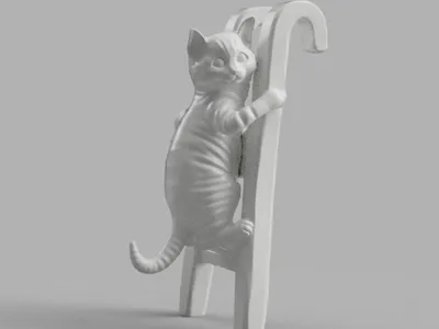 Tiny Climber Cat Hook - Adorable Hanging Shelf 