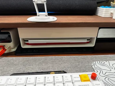 Under-desk storage box / Riser storage box / iPad Pro 11-inch storage box