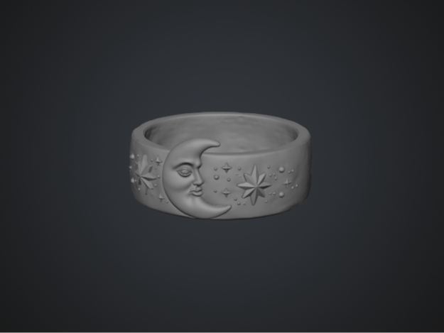 Moon candle ring
