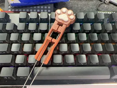 Chubby Cat Paw Pixel Pen, Pixel Pin, Perler Bead Accessories