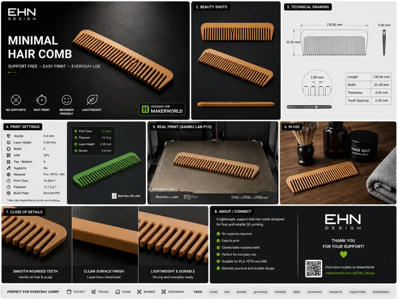 MINIMAL HAIR COMB