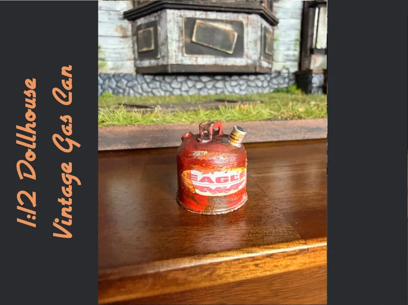 1:12 Dollhouse Vintage Gas Can