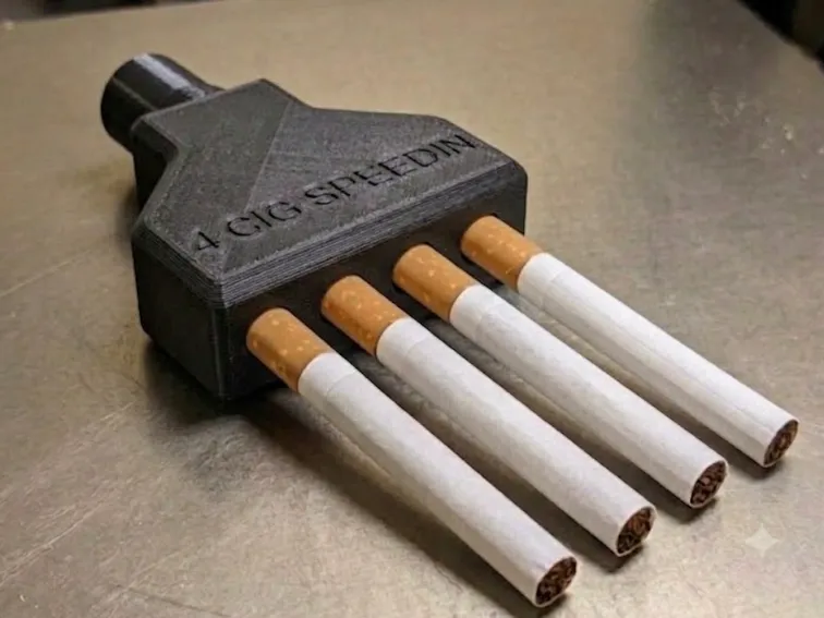 4 cigarettes speedrun - funny gift for a smoker
