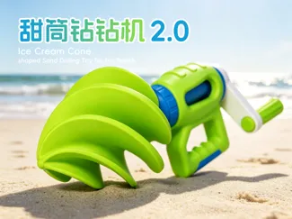 甜筒钻钻机2.0 沙滩玩具