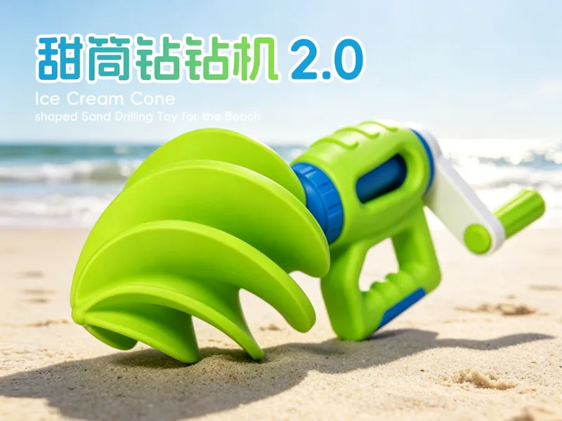 甜筒钻钻机2.0 沙滩玩具