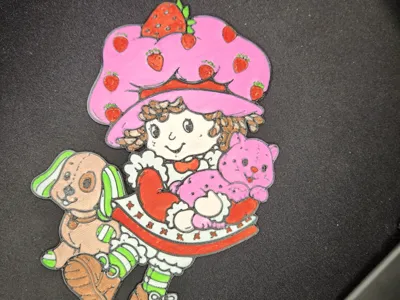 Strawberry shortcake wall art to color