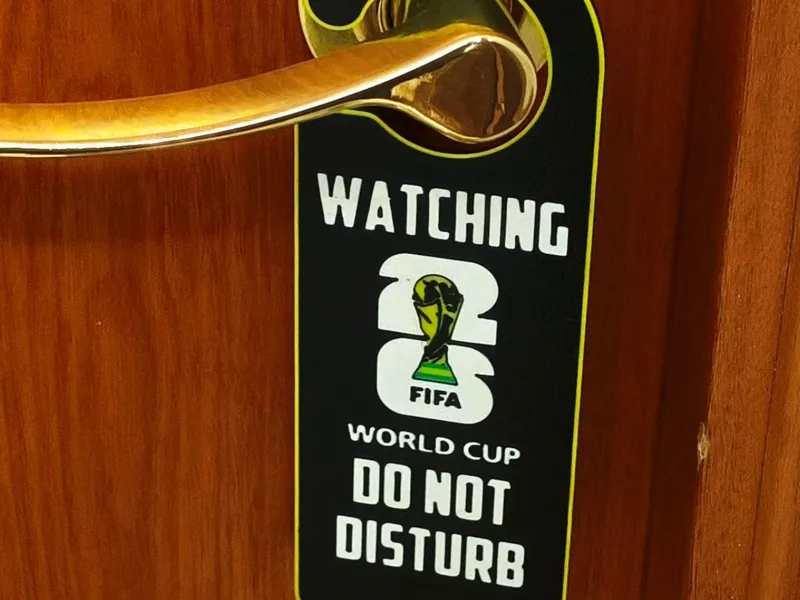 World cup door hanger