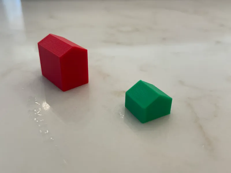 1935 Edition Monopoly Houses and Hotels