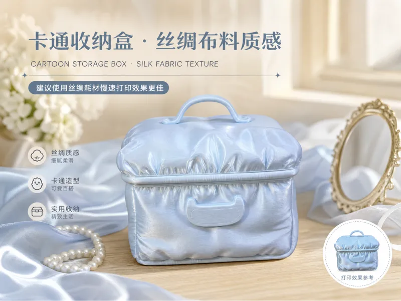 卡通收纳盒·丝绸布料质感