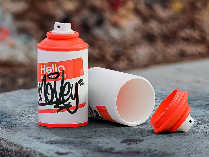 spray can graffiti cap storage