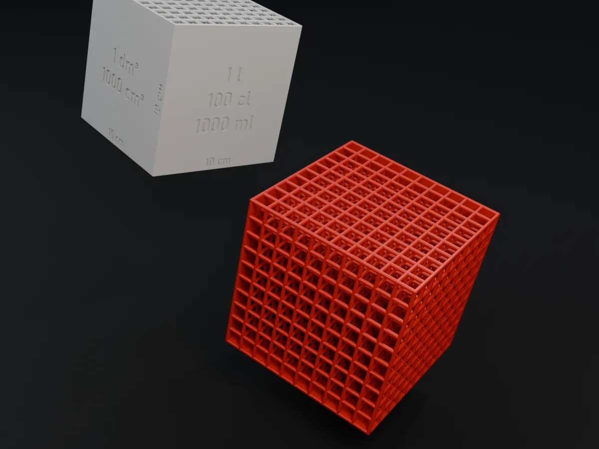 One liter cube