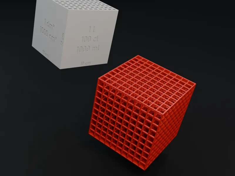 One liter cube
