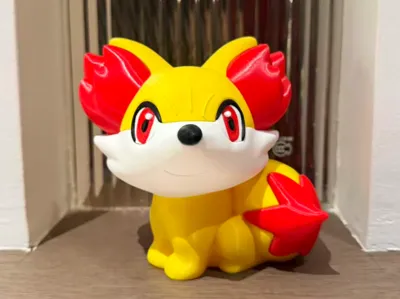 Fennekin multi-color separated parts printing (no AMS needed)
