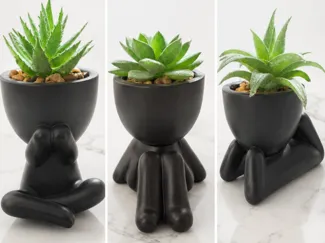 cute laying down planter