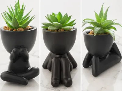 cute laying down planter