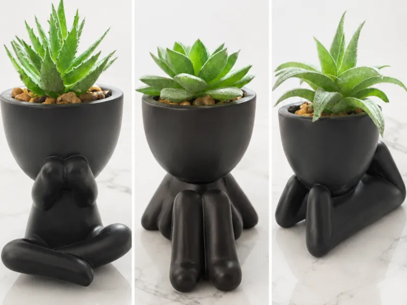 cute laying down planter