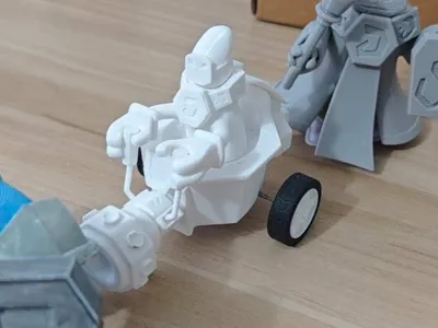 Blue Cannon Minion League of Legends LOL Pull-back Friction Car