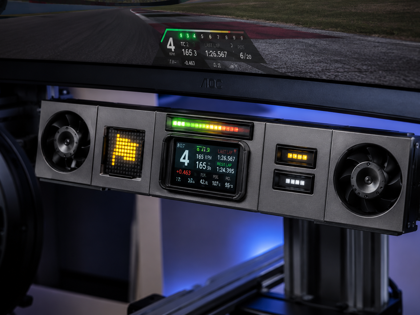 Modular DIY SimRacing Dashboard System 