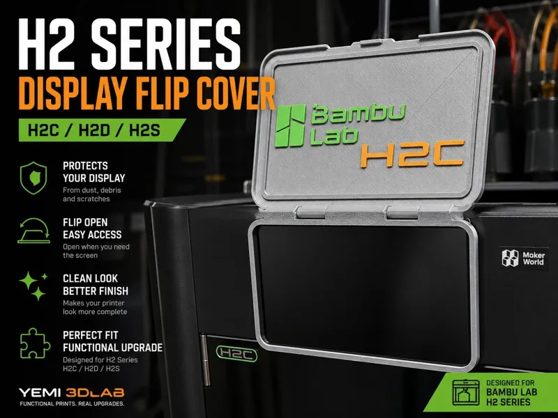 H2 Series Display Flip Cover -Screen Shield for H2