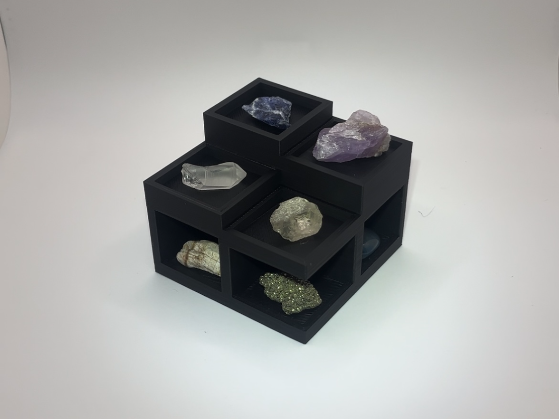 Tiered Display Stand with Storage