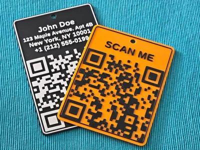 QRCode Tag parametric generator
