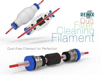 REMIX Filament Cleaning Filter Duo - PC4 M10