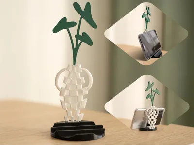 Phone/Tablet Stand Elegant Artistic | Desktop Decoration