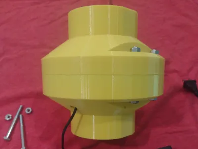 PVC 3 " Inline 120mm Fan Housing